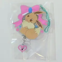【使用感あり】 ポケモン きらきらジュエルラバーマスコット イーブイ