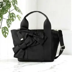 ✨未使用級✨TOCCA　2way　ショルダーバック　ダブルリボン　ブラック