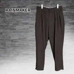 RAINMAKERレインメーカー 3タックテーパードウールスラックス BRN/4