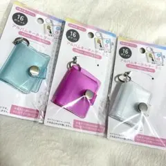 セリア アルバムキーホルダーミニ 3色セット ミニシール帳 推し活