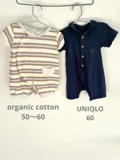 ベビー服　50 60 organic cotton UNIQLO 男女兼用