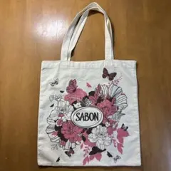 【美品】サボン　ブルーミングエコバッグ　トートバッグ　SABONのサムネイル