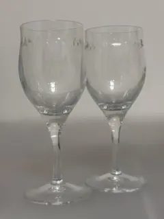 【美品】Tiffany & Co. ワイングラス 2個セット