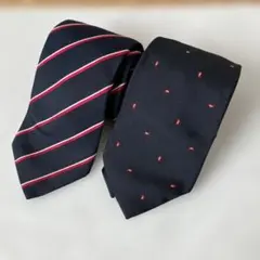 SCHIATTI ネクタイ ネイビー系 ストライプ ペイズリー