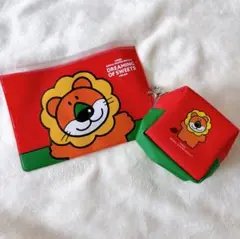 たべっ子どうぶつ　らいおん　ライオン　ポーチ　クリアケース　ジッパーケース