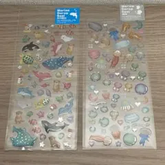 水族館　Marine dorop seal マリンドロップシール2枚セット
