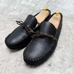 美品✨リーガルスタンダード モカシン ローファー シボ革 ブラック L 27