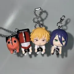チェンソーマン つまんでつなげてマスコット　4点セット　めじるしアクセサリー