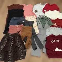 キッズ服セット 110cm女の子　18点　トップス　スパッツ ワンピース　ズボン