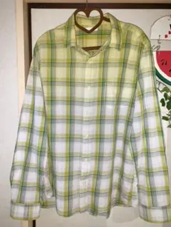 チェックシャツ 長袖　 Lサイズ
