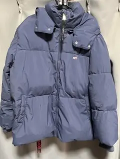 オ*ワ様 ネイビー フード付き ダウンジャケット