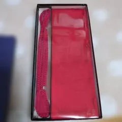 絹　赤色 花柄 帯揚げ 帯締めシルク製