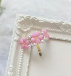 レジン 桜ヘアアクセサリー ポニーフック