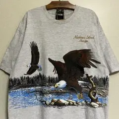 USA製 HABITAT アニマルTシャツ イーグル シングルステッチ 90sのサムネイル