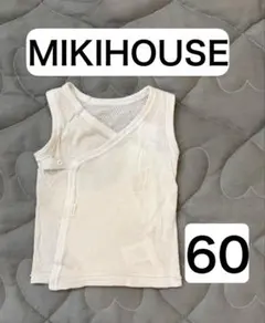 MIKIHOUSE 50～60 ピュアベールメッシュノースリーブ短肌着