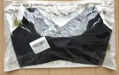 シームレス ナイトブラ ブラジャー スポブラ ブラトップ M ブラック 黒