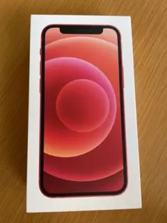 iPhone12mini   レッド　【空箱】　充電ケーブル付き