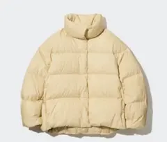 UNIQLO パウダーソフトダウンジャケット イエロー Mサイズ