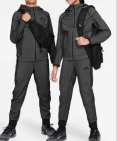 150 新品 ナイキ 上下セット テックフリース セットアップ　ブラック
