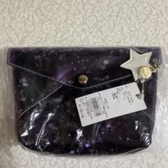 メゾンドフルール　星　スパンコール　ポーチ　スター　ビニール　ミルキーウェイ