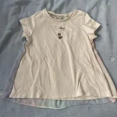 anyfam 猫　ネックレス　Tシャツ　チュニック　120 レインボー　虹
