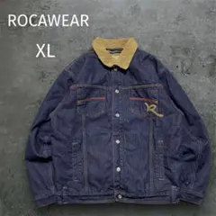 ROCAWEAR 裏ボア デニムジャケット XXL級 Y2K 刺繍ヴィンテージのサムネイル