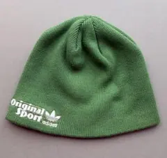 adidas Original Sport ニット帽 Y2Kグリーン
