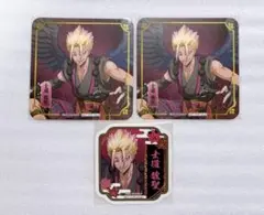 ブルーロック スマイルベースカフェ 天狗茶亭 コースター ステッカー 士道龍聖