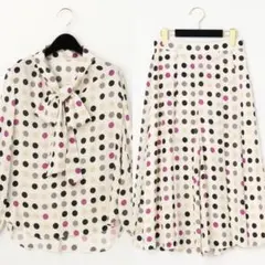 新品未使用　グレースコンチネンタル　マルチドットセットアップ36