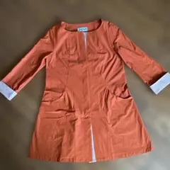 ホコモモラ 春コート 40 軽量 ストレッチ オレンジ