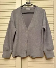 SHOO・la・RUE グレー Vネックカーディガン