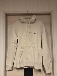 Champion フード付きパーカー LARGE ライトグレー
