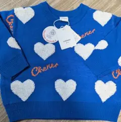 新品 CHERIER ハート総柄セーター