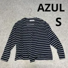 AZUL BY MOUSSY ボーダー 長袖 カーディガン Sのサムネイル