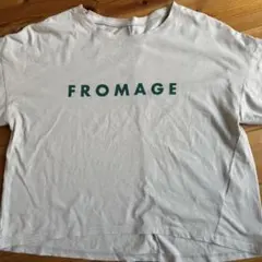CLOCHE FROMAGE ロゴ 半袖 Tシャツ ベージュ