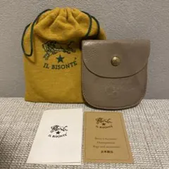 馬蹄 イルビゾンテ 二つ折り 財布 グレー