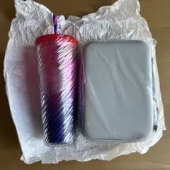 スターバックス　ロゴコールドカップタンブラー&ハードケース2点セット