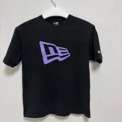 NEW ERA ニューエラ　Tシャツ ブラック パープルロゴのサムネイル