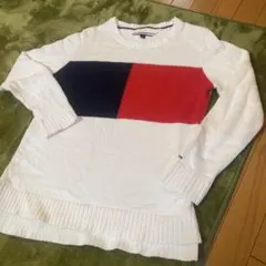 トミー Tommy Hilfiger ブロックカラー ニットセーター 長袖のサムネイル