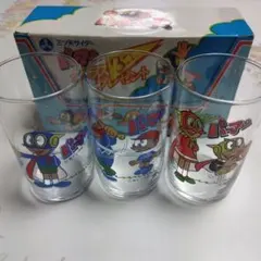 パーマングラス3個セット　三ツ矢サイダー　昭和レトロ