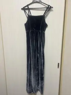 archives アルシーヴ ベロアキャミワンピース