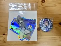 ブルーロック展　御影玲王　ホログラム　ステッカー＆缶バッジセット