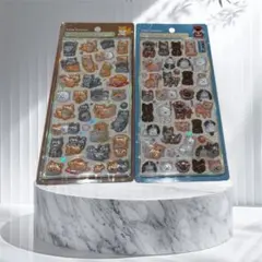 ボンボンドロップシール　和柄　第二弾　新柄　柴犬　日本犬　2枚セット　ボンドロ