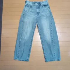 GU ワイドレッグデニム 30 (76cm)