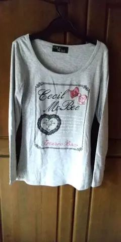 CECIL McBEE 長袖 Tシャツ ロンT グレー Mサイズ Y2Kのサムネイル