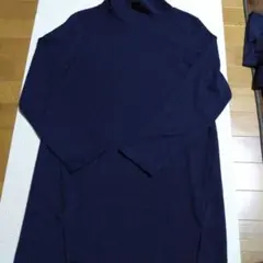 ikka　ネイビー 長袖ニット Lサイズ