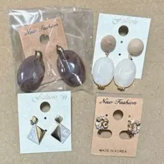 アクセサリー イヤリング ピアス 4点セット