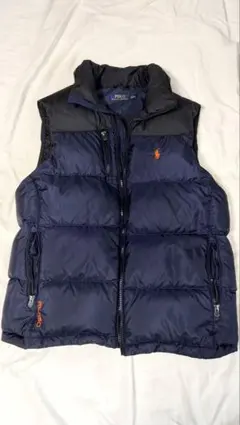 ポロ・ラルフ・ローレン ダウンベスト ネイビー