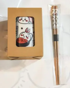 【新品未使用】ちいかわ ちいかわ寿司 撥水湯呑み＆お箸 2点セット