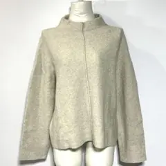 【美品】リヴドロワ／ウールブレンド ハイネックニット【F】ベージュ系 ゆったり